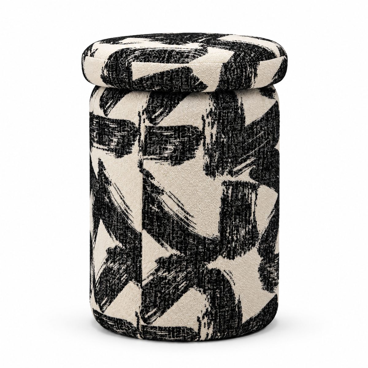 Printed Pouf Ottoman